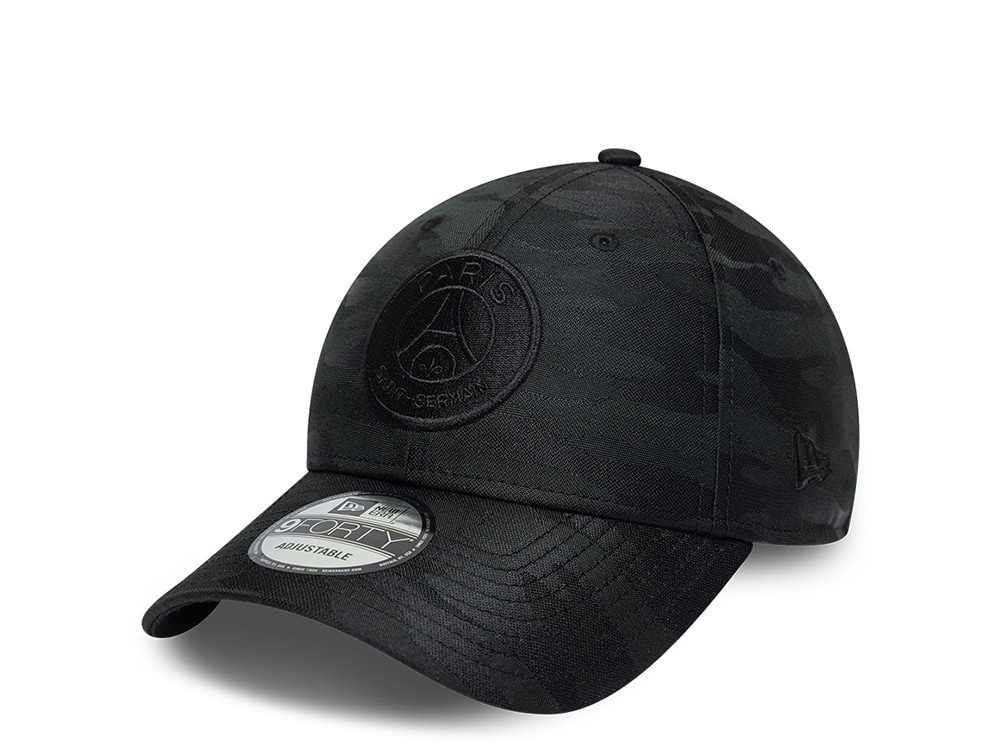 New Era Paris Saint Germain Black Tonal Camouflage Prime Edition 9Forty Adjustable Casquette