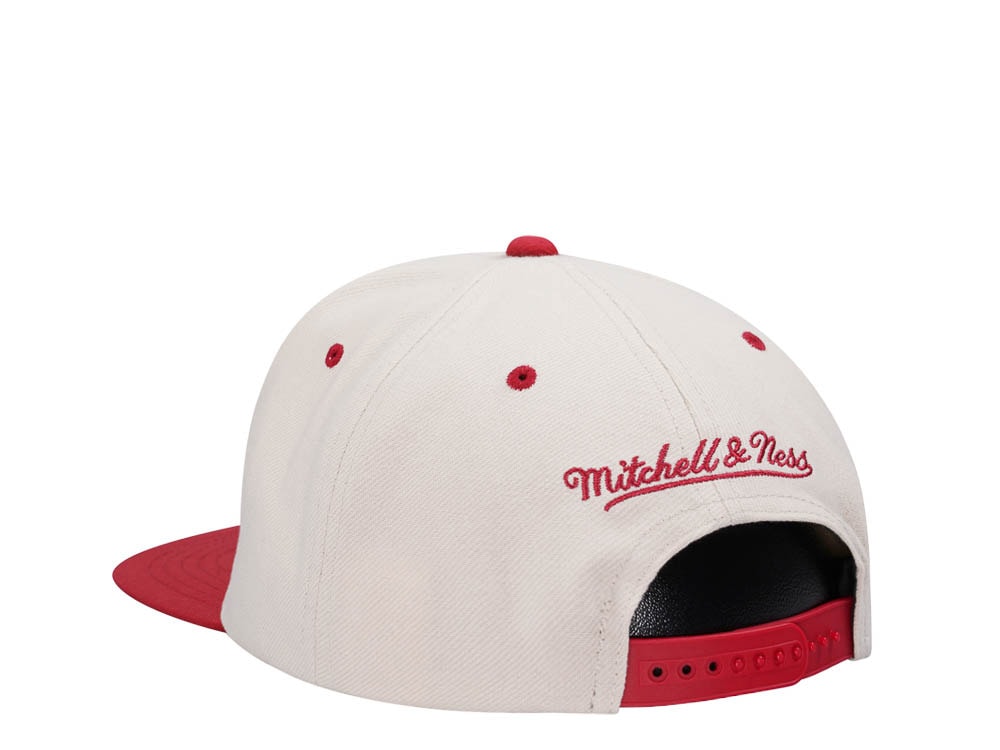 Mitchell & Ness Miami Heat Sail Off White Two Tone Snapback Casquette