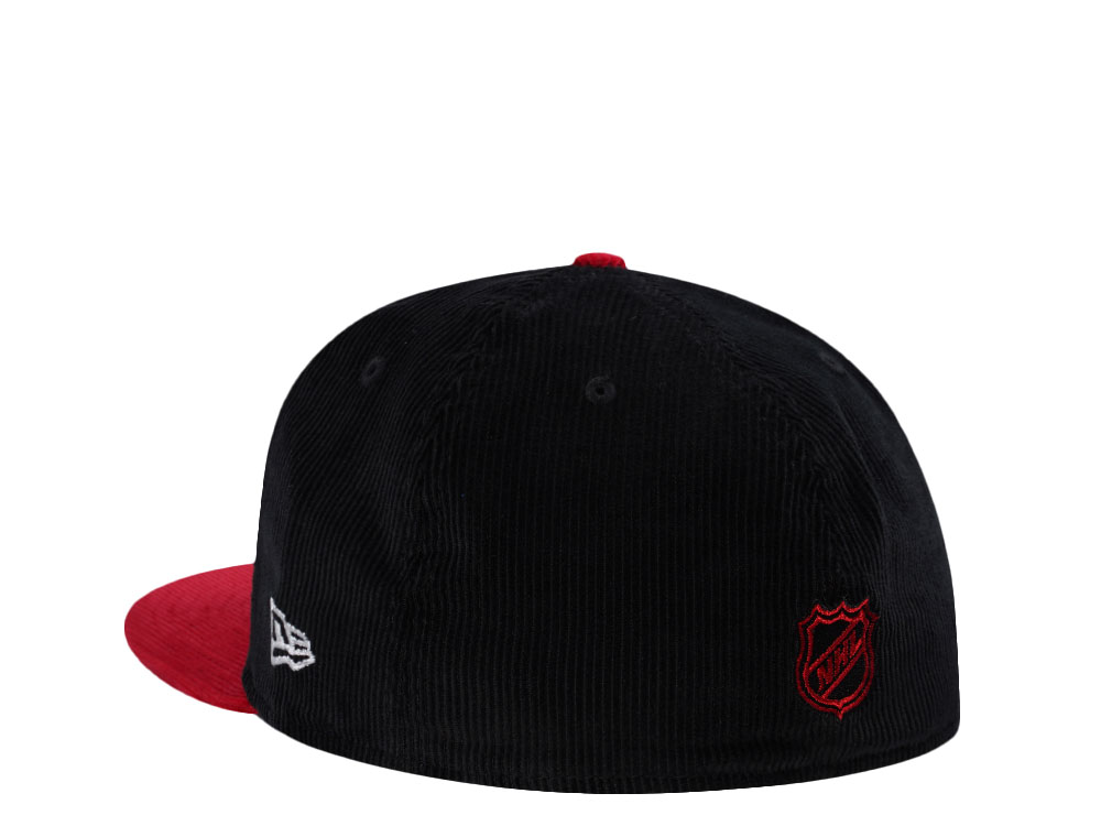 New Era Detroit Red Wings Stanley Cup 2002 Black Corduroy Two Tone Edition 59Fifty Fitted Casquette