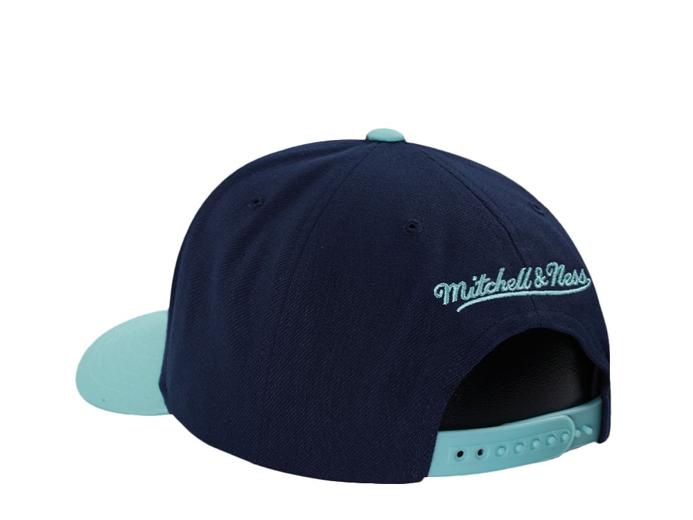 Mitchell & Ness Seattle Kraken Pro Crown Fit Navy Snapback Casquette
