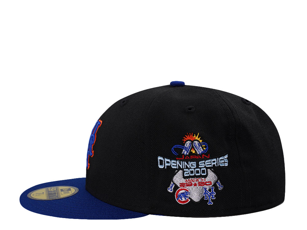 New Era New York Mets Japan Opening Series 2000 Wool Black Two Tone Edition 59Fifty Fitted Casquette