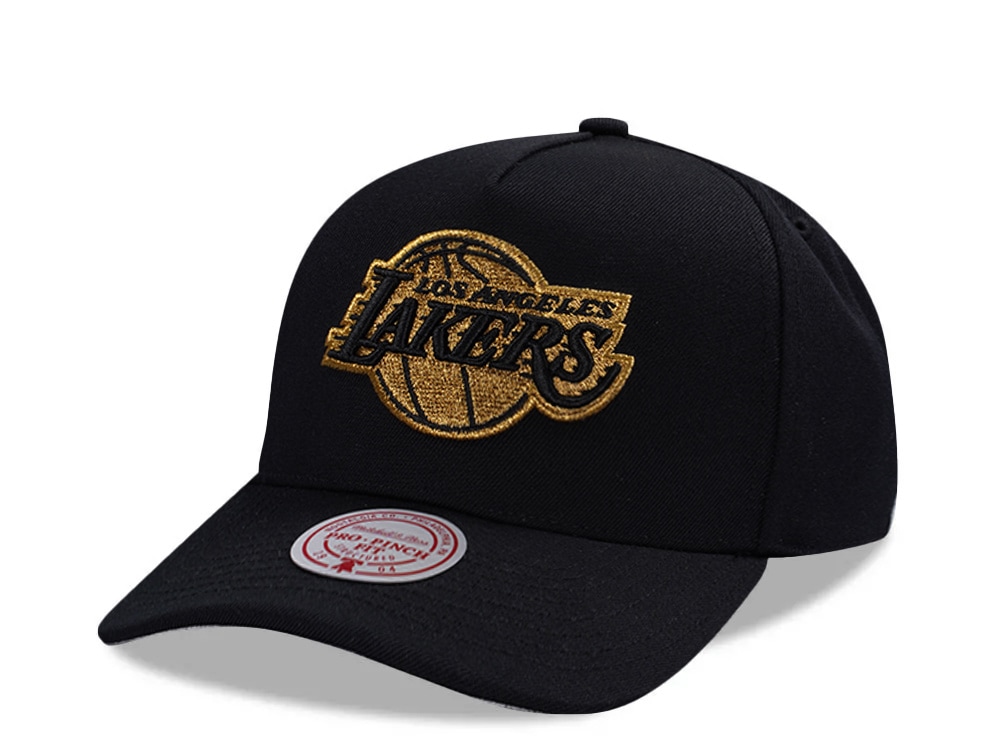 Mitchell & Ness Los Angeles Lakers Black Gold Edition Pro Pinch Fit Snapback Casquette