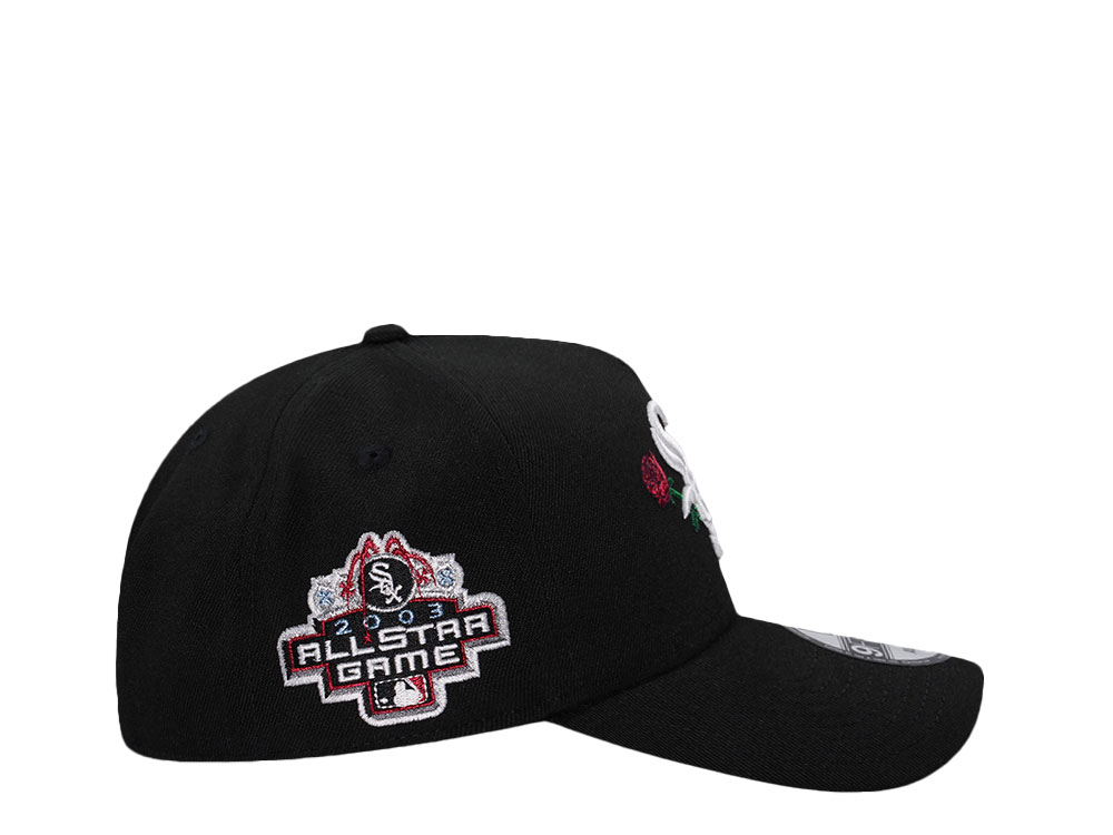 New Era Chicago White Sox World Series 2003 Rose Black Prime Edition 9Forty A Frame Snapback Casquette