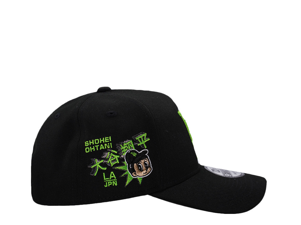 New Era Los Angeles Dodgers Ohtani Neon Green Black Prime Edition 9Forty A Frame Snapback Casquette