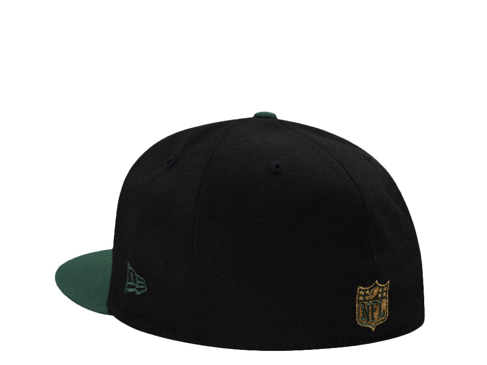 New Era Green Bay Packers 75th Anniversary Black Two Tone Edition 59Fifty Fitted Casquette