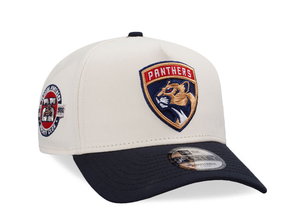 New Era Florida Panthers 25th Anniversary Chrome Two Tone Edition 9Forty A Frame Snapback Casquette
