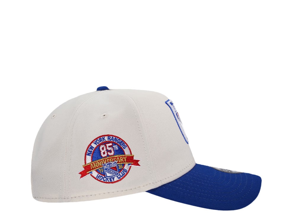 New Era New York Rangers 85th Anniversary Chrome Two Tone Edition 9Forty A Frame Snapback Casquette