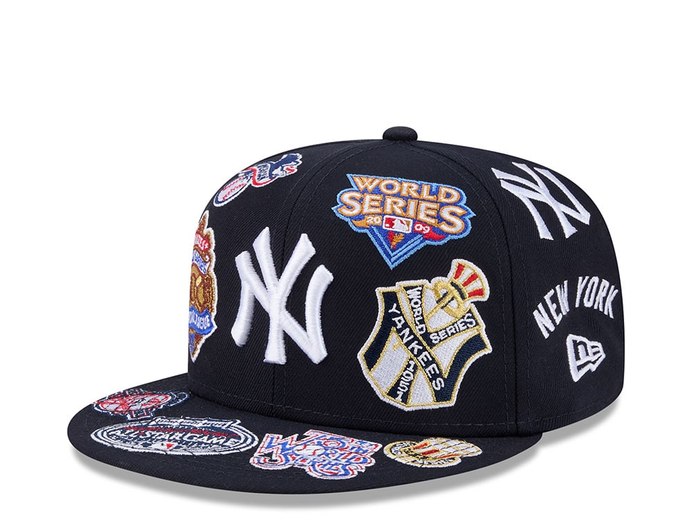 New Era New York Yankees All Over Navy Edition 59Fifty Fitted Casquette