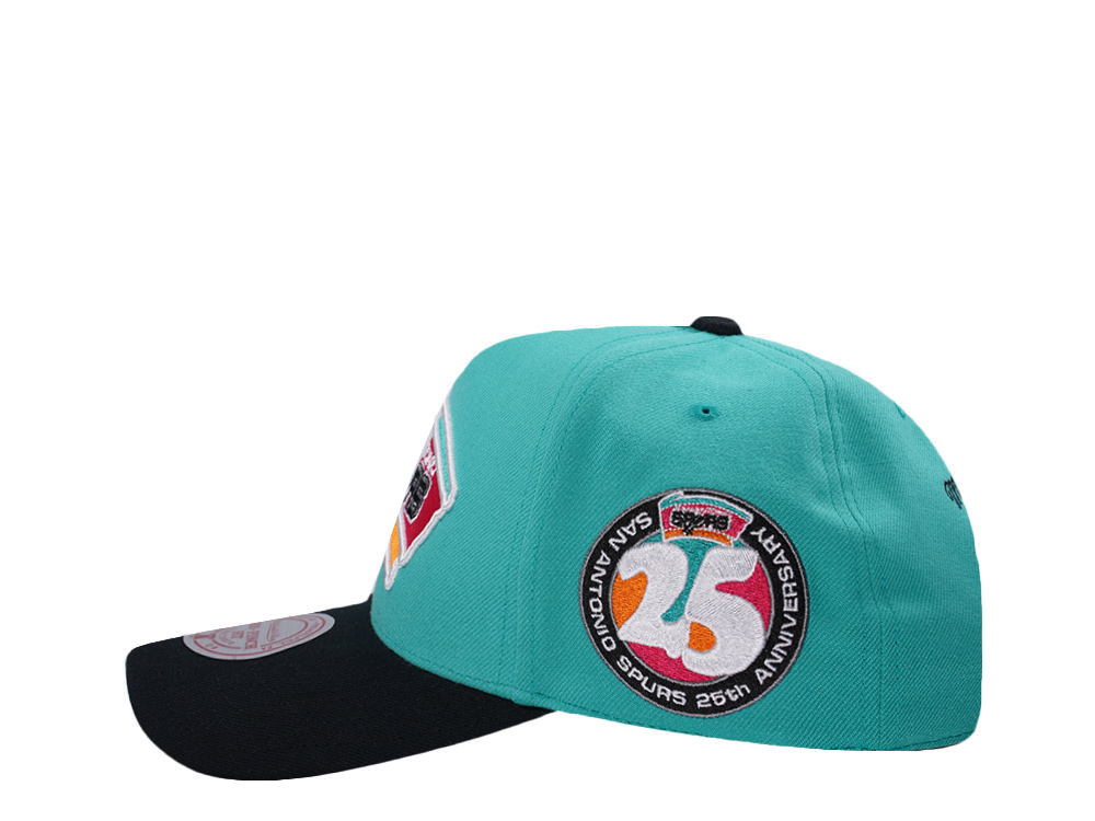 Mitchell & Ness San Antonio Spurs NBA In The City Teal Edition Pro Pinch Fit Snapback Casquette