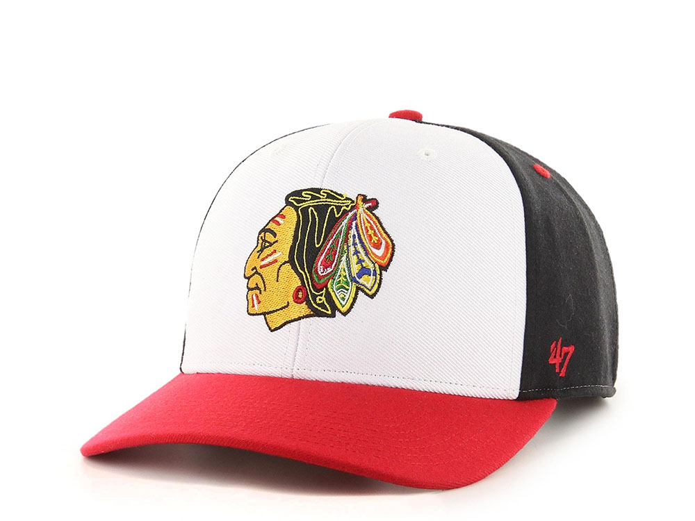 47brand Chicago Blackhawks Vintage Black Replica Snapback Casquette