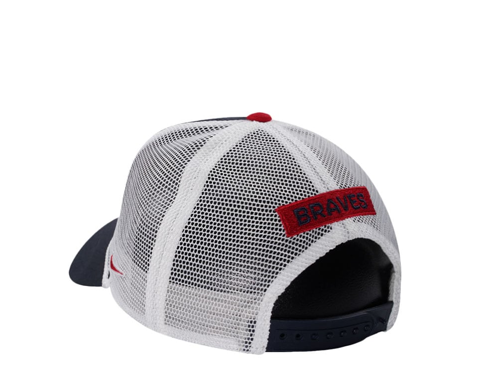 Nike Atlanta Braves Primetime Dri-Fit Rise Navy Edition Trucker Snapback Casquette