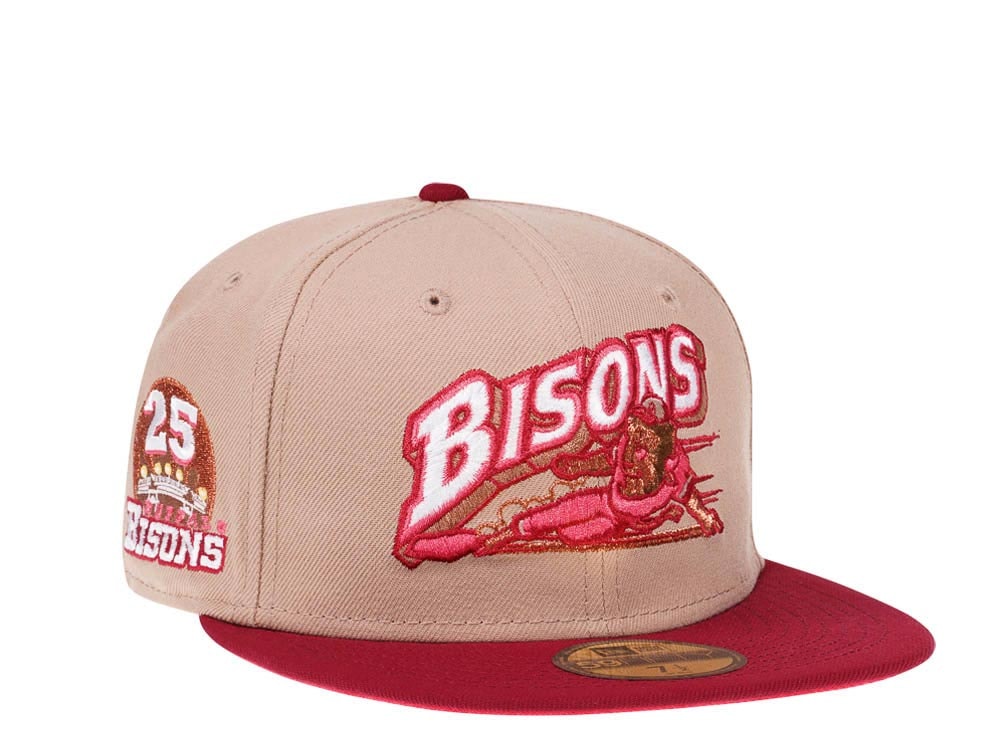 New Era Buffalo Bisons 25th Anniversary Wild Strawberry Edition 59Fifty Fitted Casquette