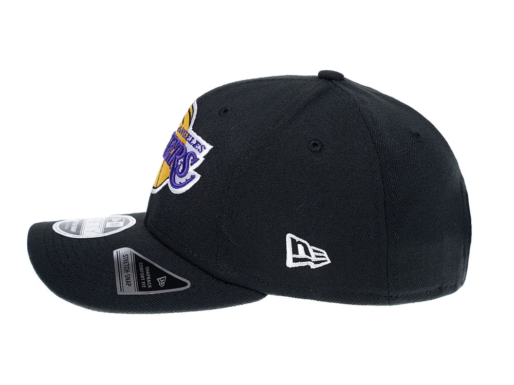 New Era Los Angeles Lakers Stretch 9Fifty Logo Black Snapback Casquette