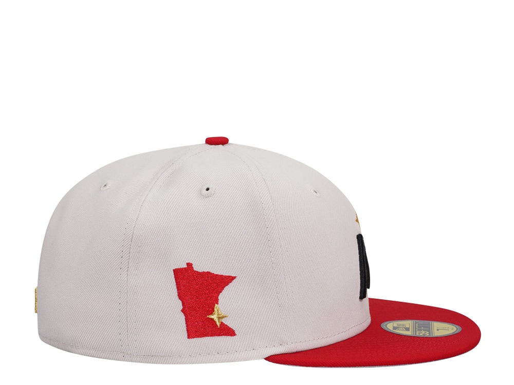 New Era Minnesota Twins Stone Iconic Two Tone Edition 59Fifty Fitted Casquette