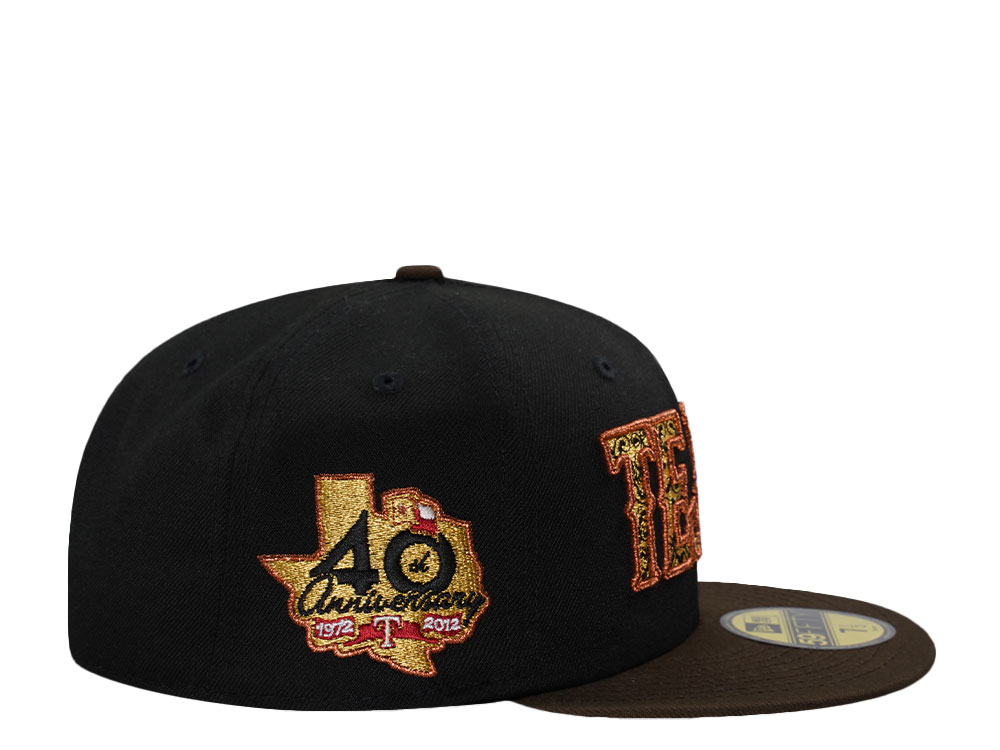 New Era Texas Rangers 40th Anniversary Walnut Two Tone Edition 59Fifty Fitted Casquette