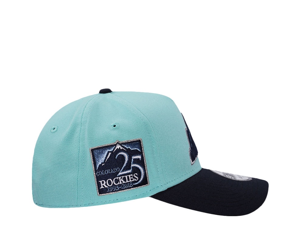 New Era Colorado Rockies 25th Anniversary Glacier Two Tone Edition 9Forty A Frame Snapback Casquette