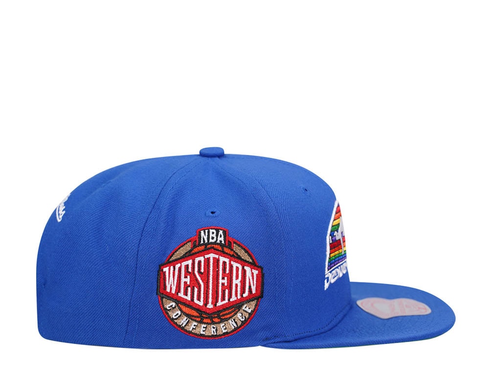 Mitchell & Ness Denver Nuggets Conference Patch Blue Snapback Casquette