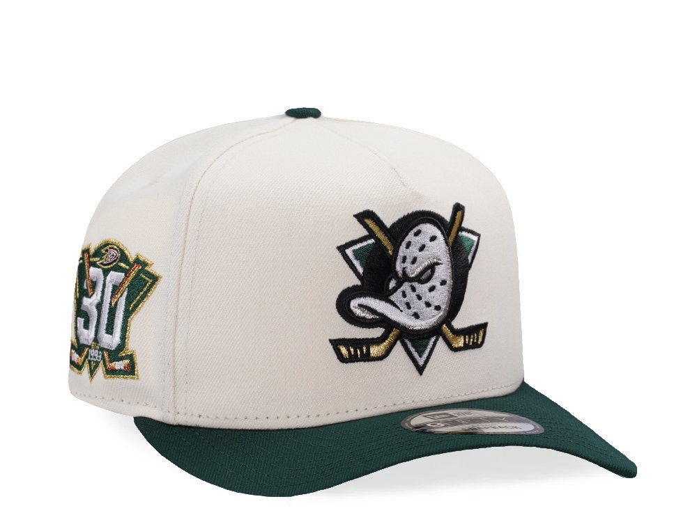 New Era Anaheim Ducks 30th Anniversary Chrome Two Tone Edition 9Fifty A Frame Snapback Casquette