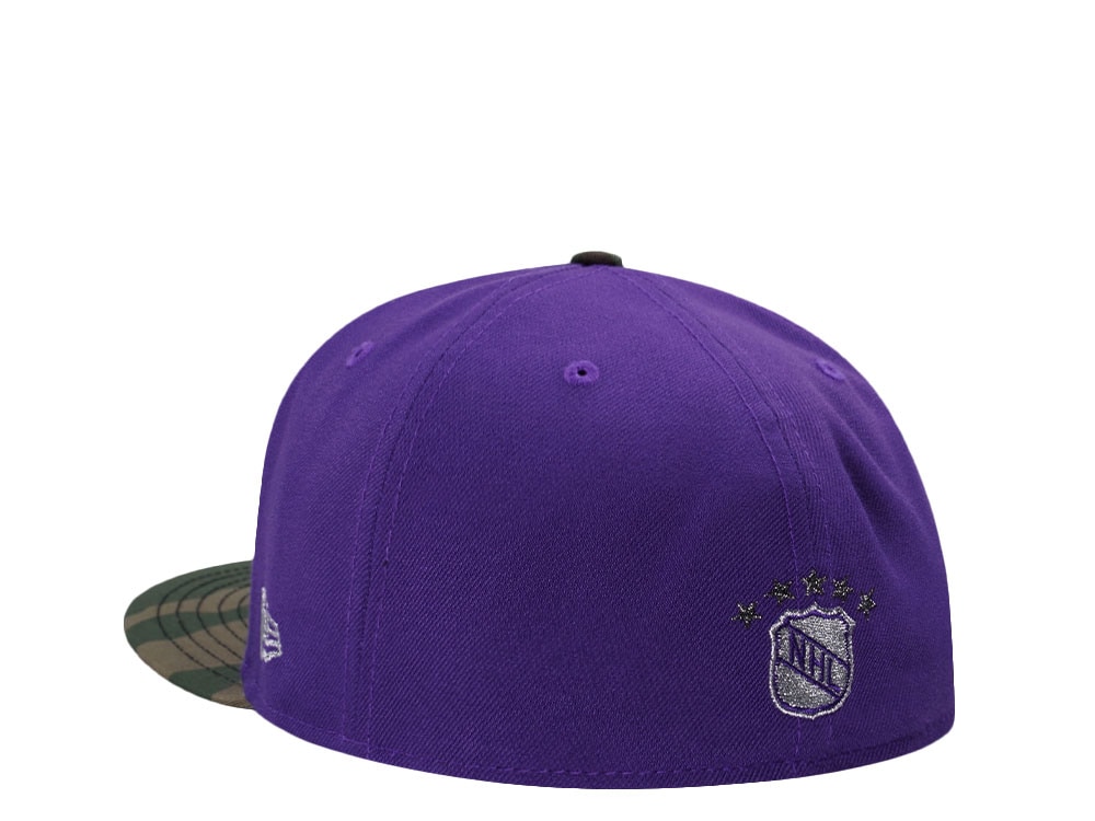 New Era Los Angeles Kings 40th Anniversary Purple Camo Two Tone Edition 59Fifty Fitted Casquette