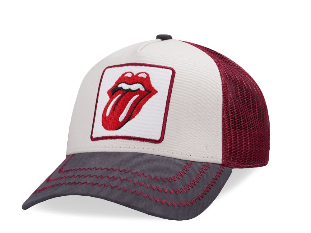 Amplified Rolling Stones Stone Red Trucker Snapback Casquette