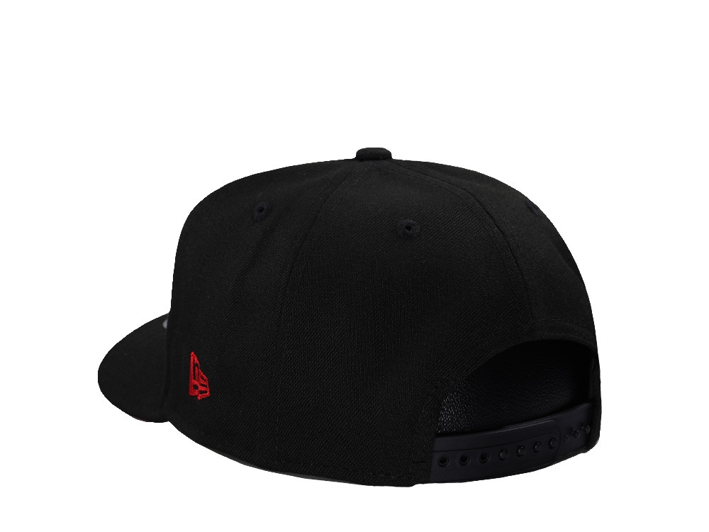 New Era Chicago Bulls Black and Red 9Fifty A Frame Snapback Casquette