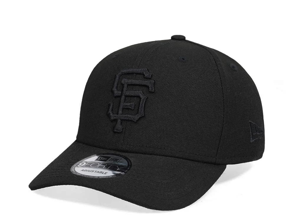 New Era San Francisco Giants Black on Black Edition 9Forty Snapback Casquette