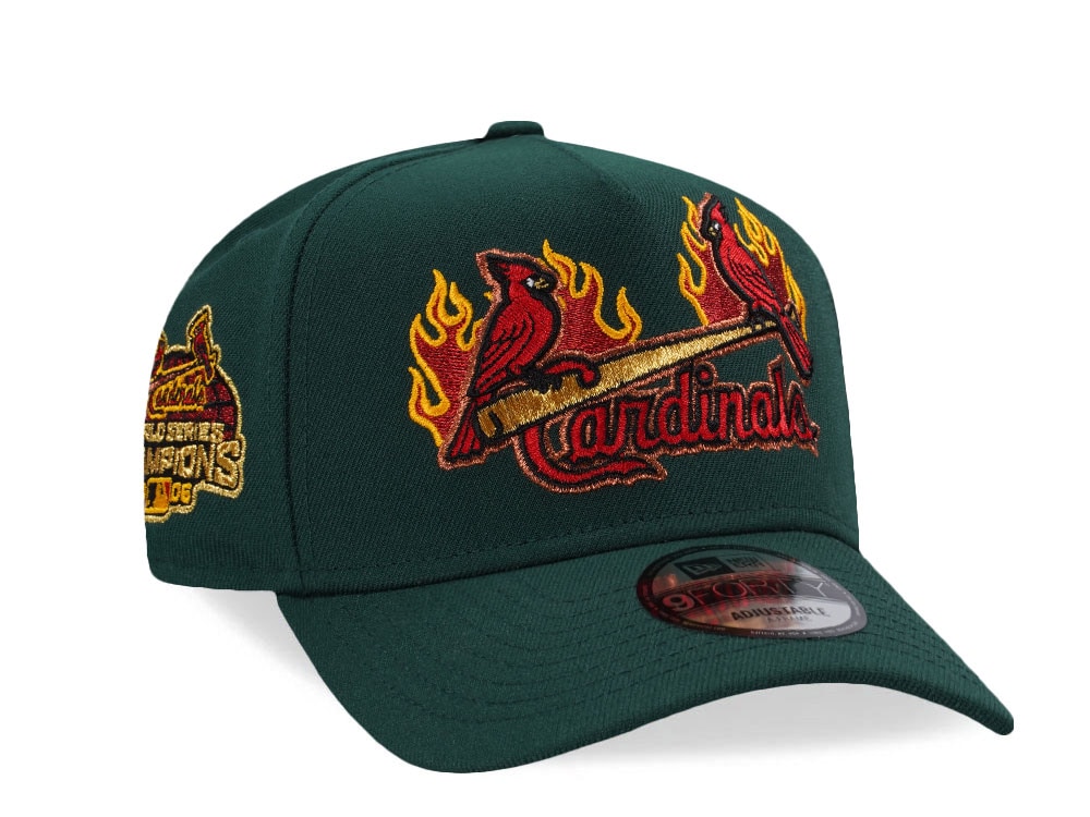New Era St. Luis Cardinals World Series Champions 2006 Green Classic Edition 9Forty A Frame Snapback Casquette