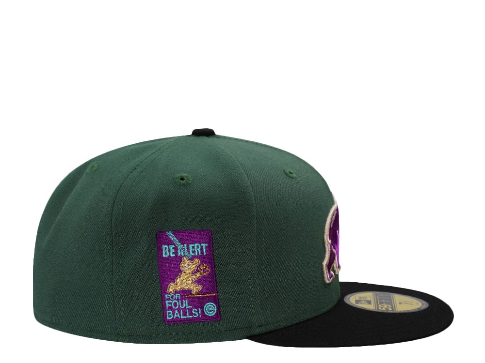 New Era Chicago Cubs Be Alert Dark Green Two Tone Edition 59Fifty Fitted Casquette