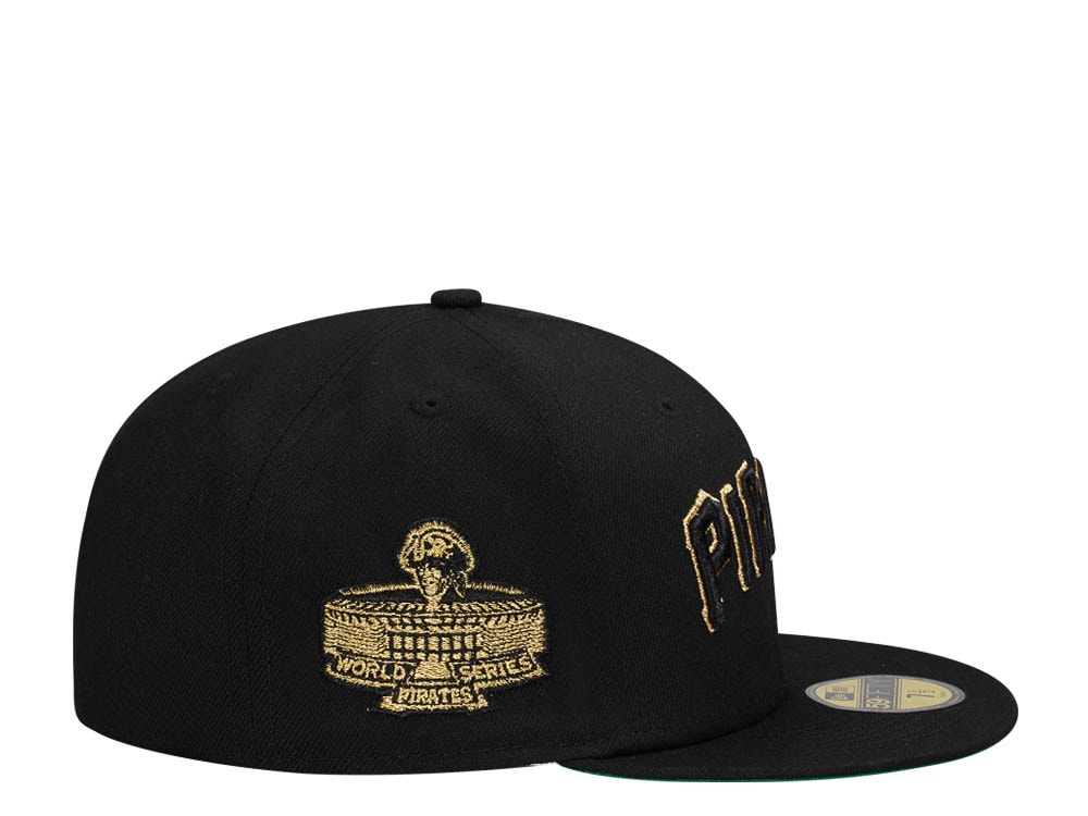 New Era Pittsburgh Pirates World Series 1971 Black Gold Throwback Edition 59Fifty Fitted Casquette