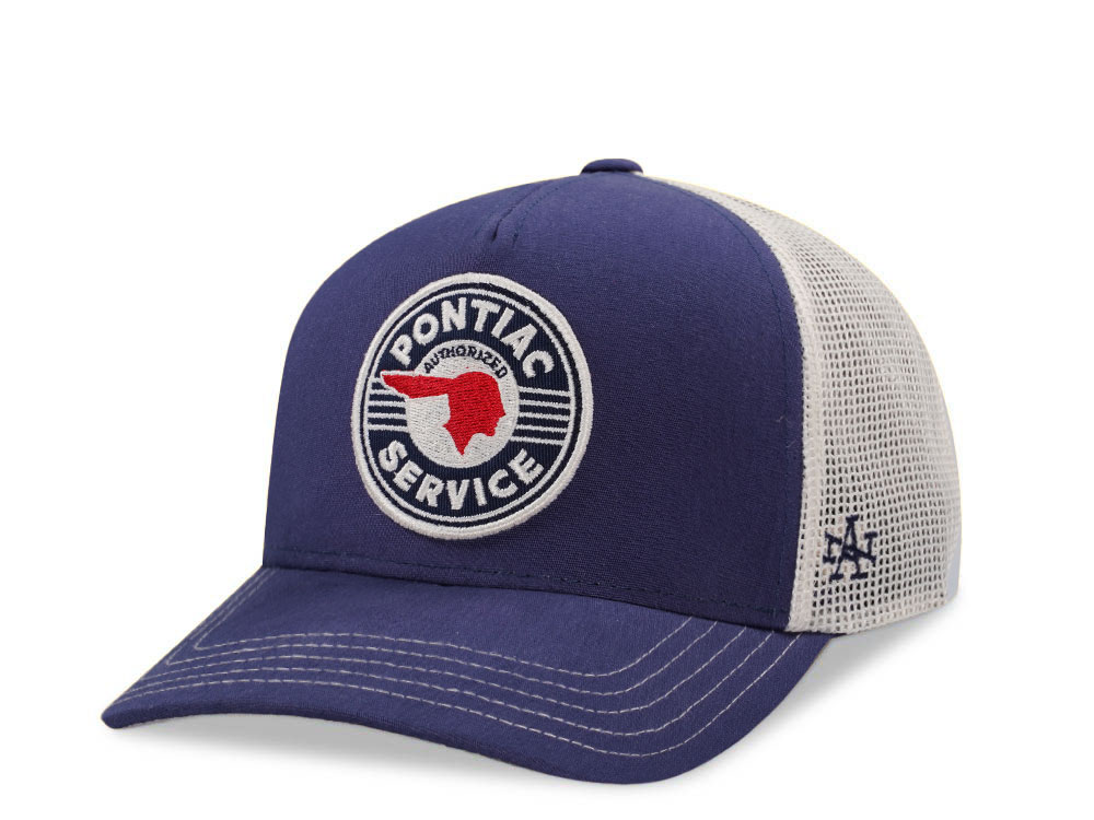 American Needle GM Pontiac Valin Navy Edition Trucker Snapback Casquette