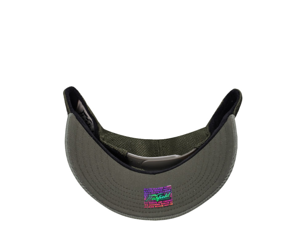 Hatfield Soft Lime Ivory Dark Green Trucker Snapback Casquette