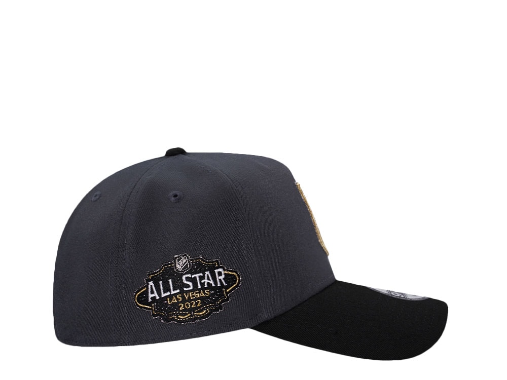 New Era Vegas Golden Knights All Star Game 2022 Graphite Two Tone Edition 9Forty A Frame Snapback Casquette