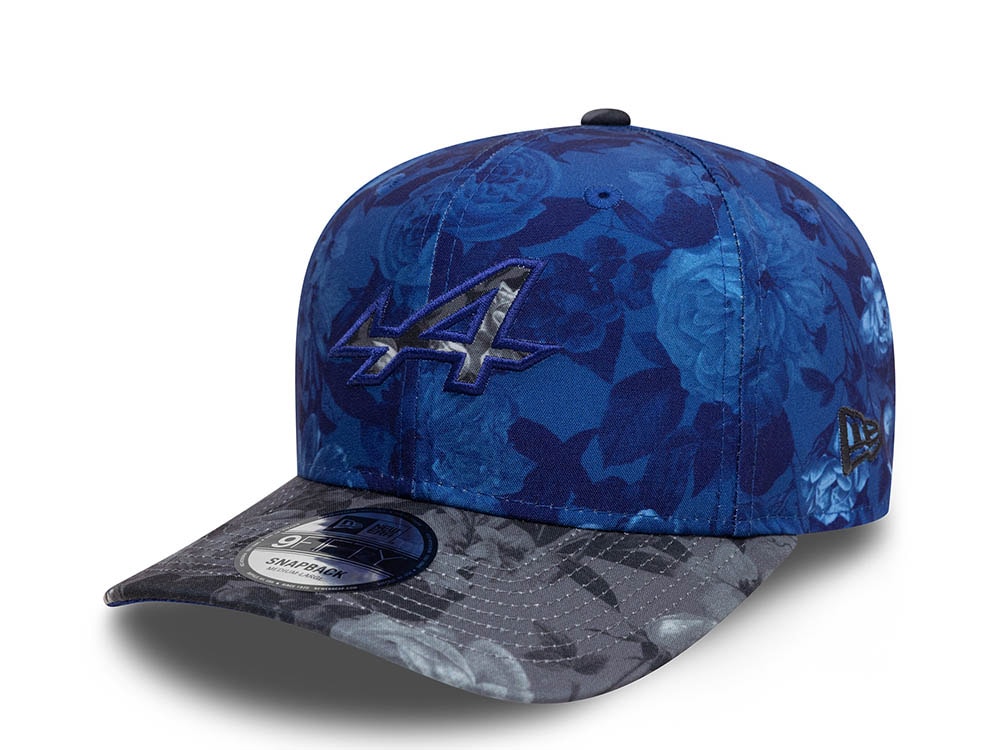 New Era Alpine Racing Tonal Floral Blue 9Fifty Original Fit Snapback Casquette