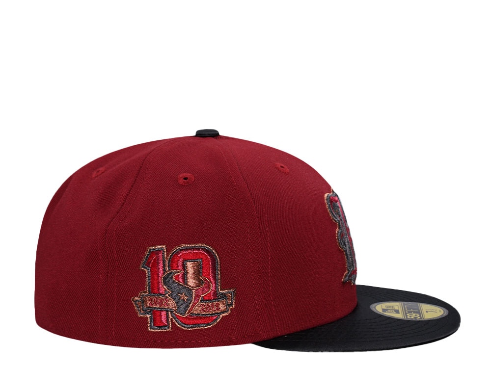New Era Houston Texans 10th Anniversary Brick Satin Brim Edition 59Fifty Fitted Casquette