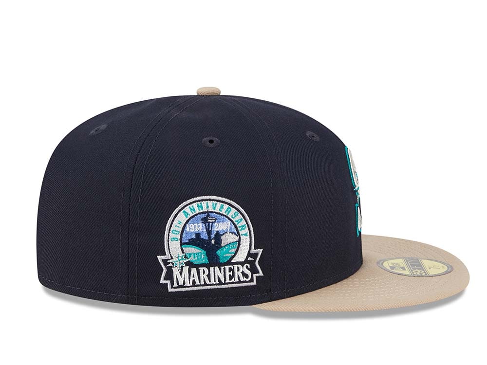 New Era Seattle Mariners 30th Anniversary Varsity Pin Two Tone Edition 59Fifty Fitted Casquette