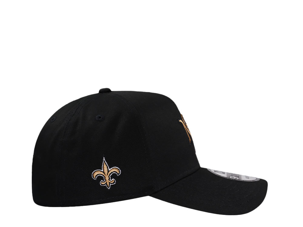 New Era New Orleans Saints City Originals Black 9Forty A Frame Snapback Casquette