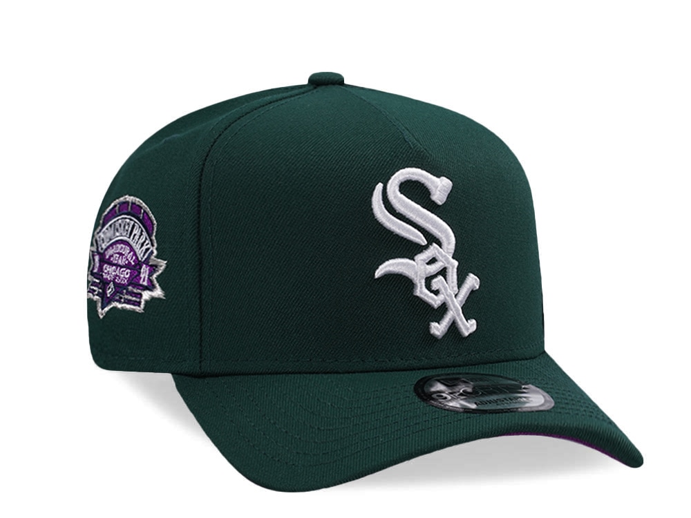 New Era Chicago White Sox Comiskey Park Dark Green Prime Edition 9Forty A Frame Snapback Casquette