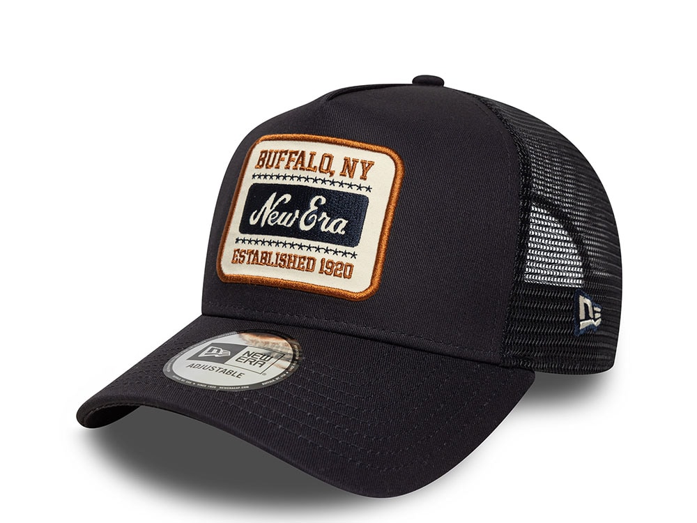 New Era Patch Navy 9Forty A Frame Trucker Snapback Casquette