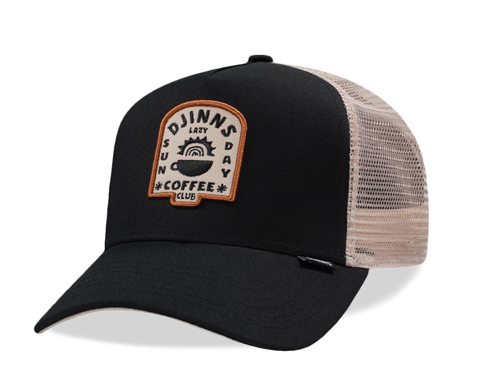 Djinns Lazy Sunday Coffee Club Black Trucker Snapback Casquette