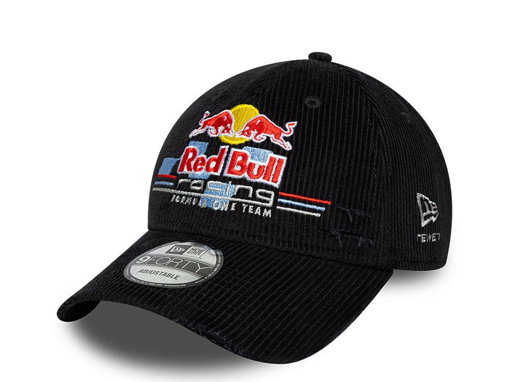 New Era Red Bull Racing Corduroy Black 9Forty Snapback Casquette