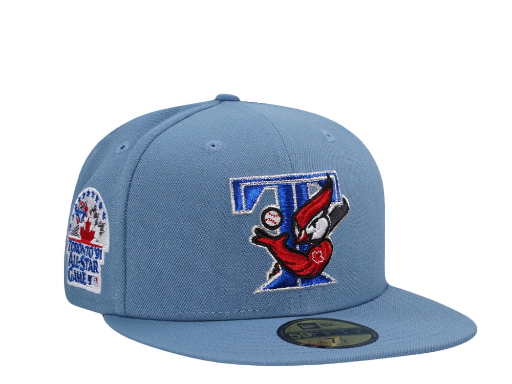 New Era Toronto Blue Jays All Star Game 1991 Faded Blue Metallic Edition 59Fifty Fitted Casquette