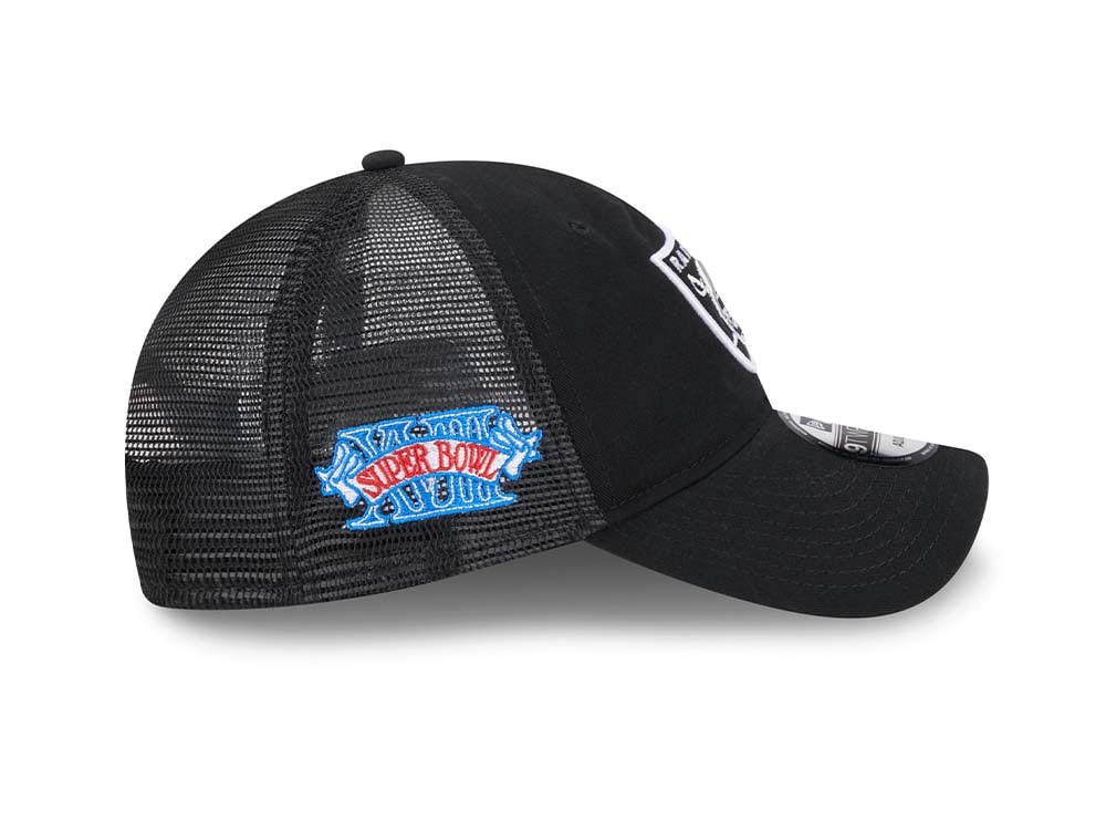 New Era Las Vegas Raiders Super Bowl XVIII Trucker Edition 9Twenty Snapback Casquette