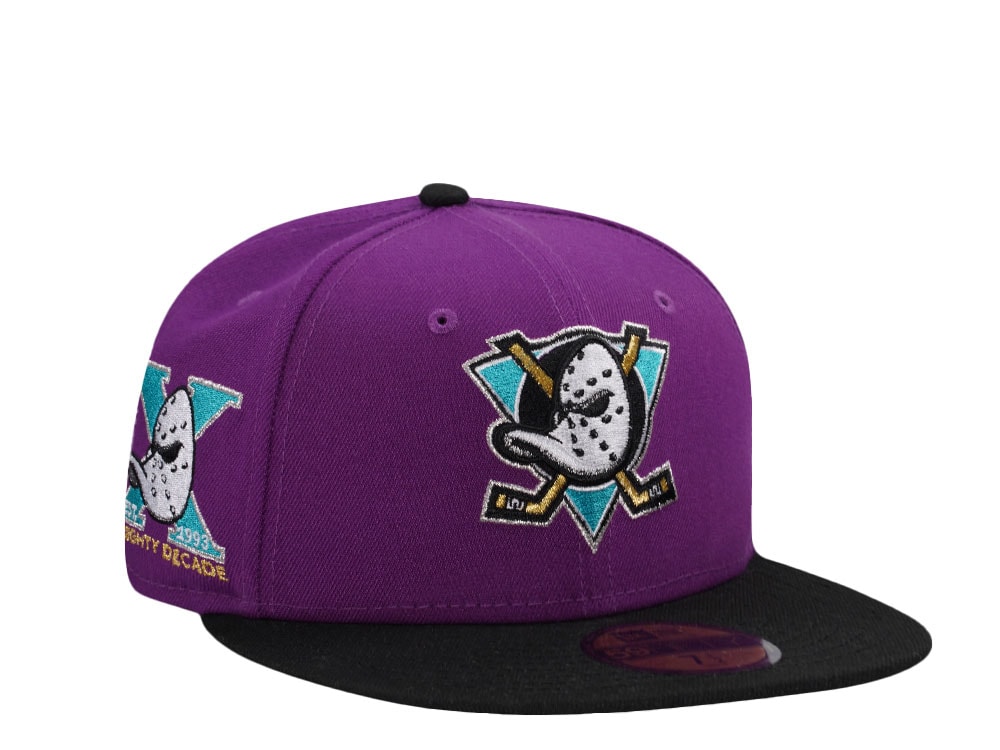 New Era Anaheim Ducks 10th Anniversary The Purple Prime Two Tone Edition 59Fifty Fitted Casquette