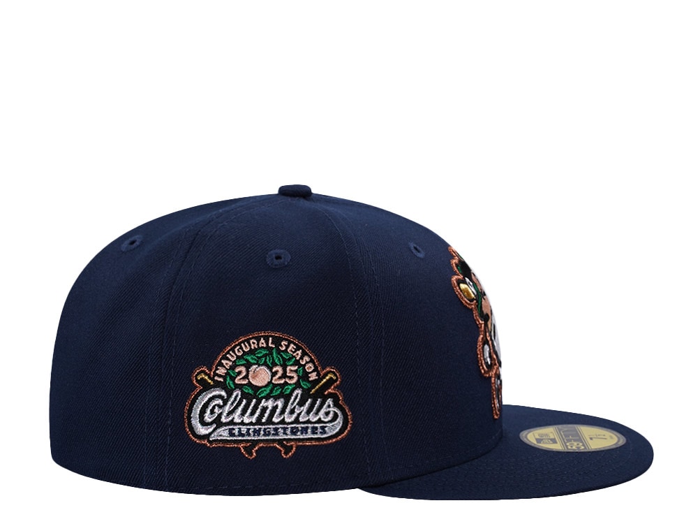 New Era Columbus Clingstones Inaugural Season 2025 Ocean Blue Prime Edition 59Fifty Fitted Casquette