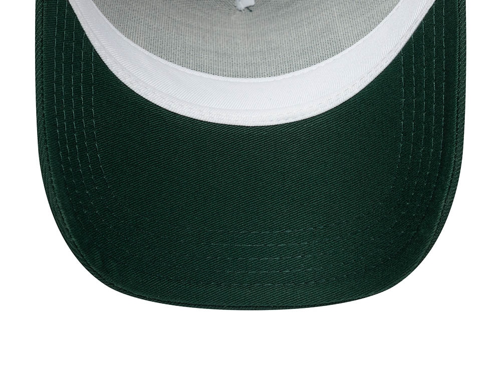 New Era Patch Dark Green 9Forty A Frame Trucker Snapback Casquette