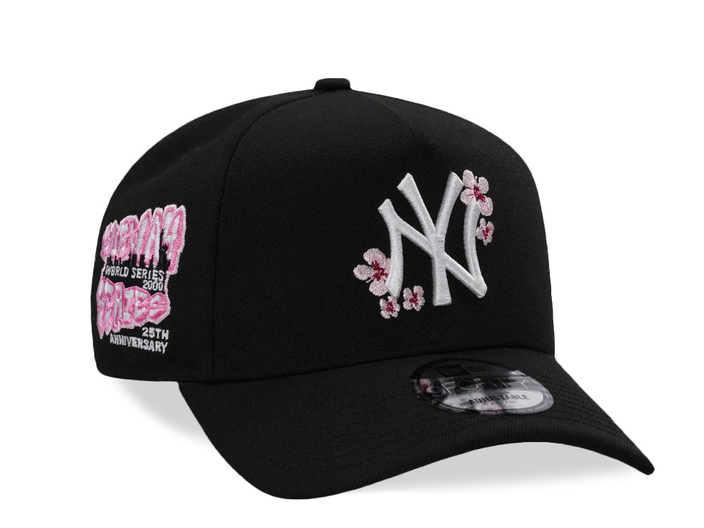 New Era New York Yankees Subway Series Sakura Black Prime Edition 9Forty A Frame Snapback Casquette