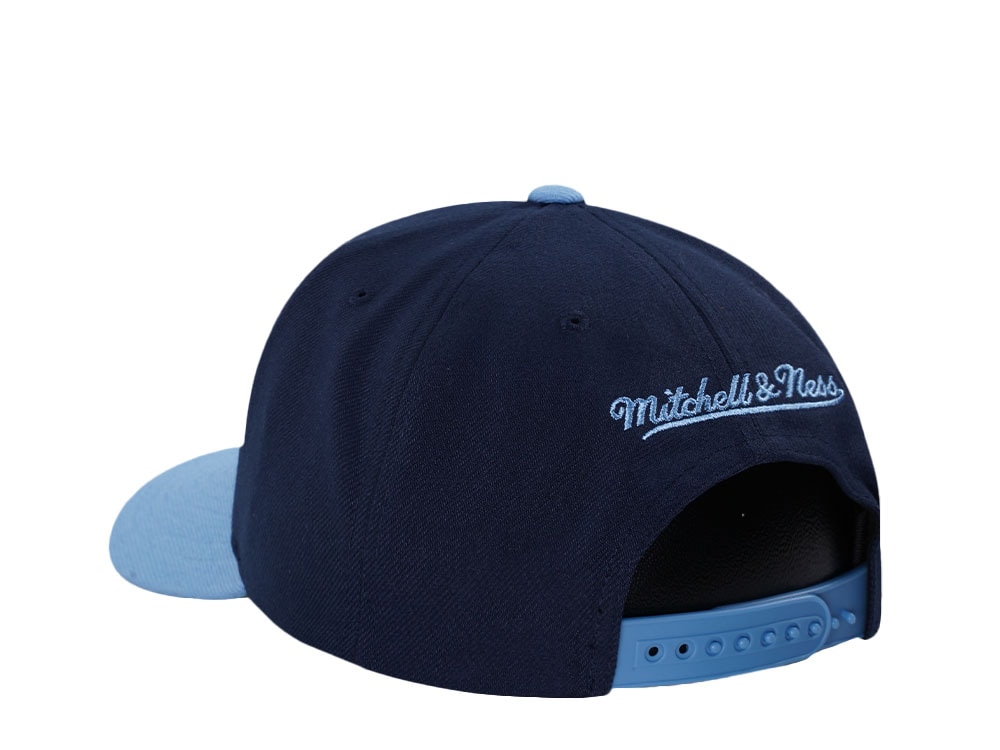 Mitchell & Ness North Carolina Tar Heels Pro Crown Fit Navy Snapback Casquette