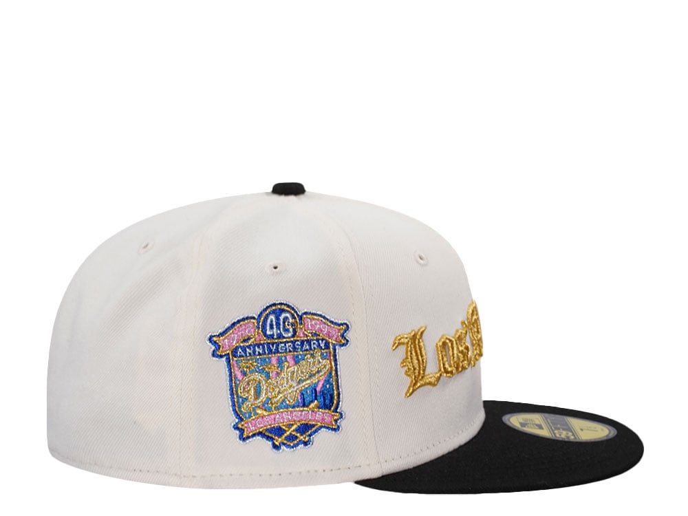 New Era Los Angeles Dodgers 40th Anniversary Script Chrome Two Tone Edition 59Fifty Fitted Casquette