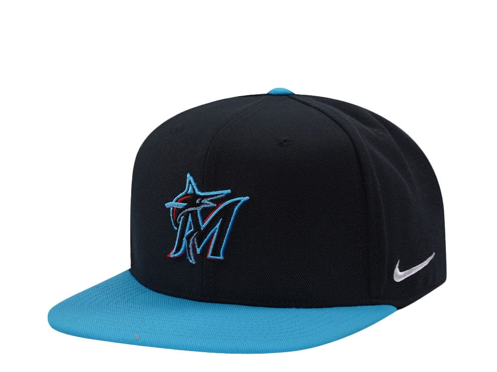 Nike Miami Marlins Dri-Fit Pro Black Two Tone Edition Snapback Casquette