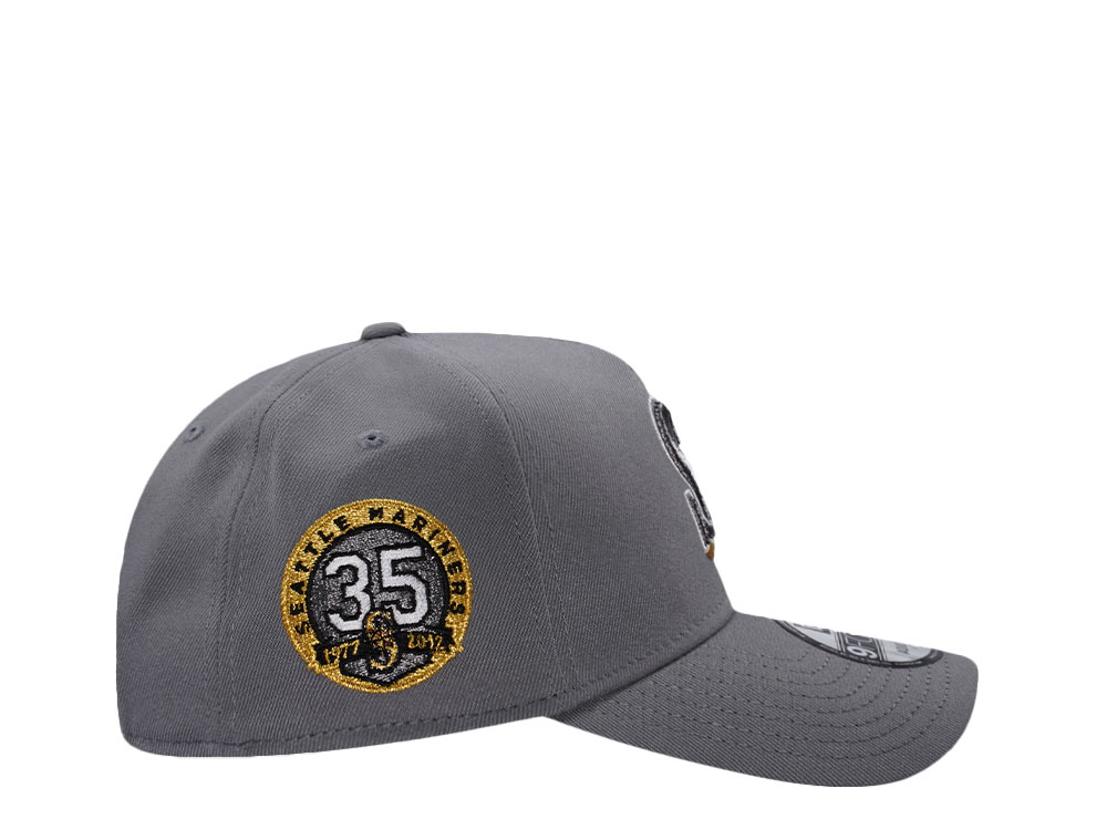 New Era Seattle Mariners 35th Anniversary Gray Edition A Frame 9Forty Snapback Casquette